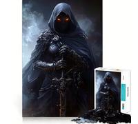 Ninja Dark Knight Assassin 1000-piece Puzzle for Teenagers Logic Boost Toy Tension Relief Quality Edge Santa Wish Item (38x26cm)