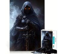 Ninja Dark Knight Assassin Hard Jigsaw Puzzle for Adults 1000 Pieces Smart Game Home Enjoy Image Assembly Festive Gift (38x52cm)