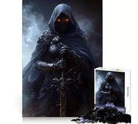 Ninja Dark Knight Assassin Jigsaw Puzzles for Adults 1000 Piece Mind Puzzle Slow Enjoy Image Assembly Perfect Present (50x75cm)