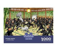 Ninja Dojo Secret Training Wooden Jigsaw Puzzle Waterproof 1000 Piece Puzzles for Adults Gifts Impossible Challenging Games