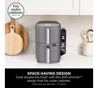 Ninja Double Stack 9.5L Air Fryer with Smart Cook System, Cook 4 layers SL451UK