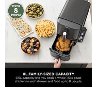 Ninja Double Stack XL 2-Level Air Fryer with Smart Cook System 9.5L SL451UK