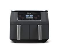 Ninja DZ201 Foodi 6-in-1 2-Basket Air Fryer with DualZone Technology, 8-Quart Capacity, and a Dark Grey Stainless Finish