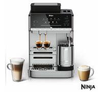 Ninja Es301Uk Luxe Café Mini Espresso Machine, 2-In-1 Bean To Cup Coffee Maker, 9 Bar Pressure, Manual Steam Wand, Black