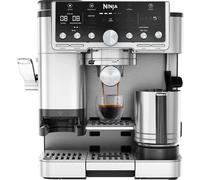 Ninja Luxe Pro 3-in-1 Coffee Machine, Latte, Cappuccino, Cold Brew & Espresso Maker With Built in Bean Grinder & Milk Frother, Easy to Use, 5 Automated Froth Presets, Silver, ES701UK
