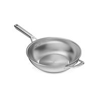 Ninja EverClad Stainless Steel 28cm Wok, Suitable for All hob Types Including Induction, Oven Safe to 300°C, Full Induction Base, C90928EUI