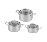 Ninja EverClad Stainless Steel 3-Piece Set in Silver | C93000DE | by SharkNinja
