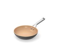 Ninja Extended Life 20 cm Ceramic Frying Pan, Non-Stick Coating (No PFAs, PFOAs, Lead or Cadmium), Suitable for Induction, Stainless Steel Handle, Oven Safe up to 285 °C, Terracotta & Grey, CW90020DE