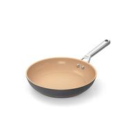 Ninja Extended Life 24cm Ceramic Frying Pan, Non-Stick (No PFAS, PFOA, Lead or Cadmium), Induction Compatible, Oven Safe Up to 285°C, Terracotta and Grey, CW90024EUI