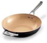 Ninja Extended Life 28cm Ceramic Wok, Terracotta and Grey, CW90928EUI