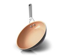 Ninja Extended Life Premium Ceramic 8"""" Fry Pan Nonstick Fry Pans Pots PTFE Free Healthy Cooking Oven Safe to 550F Dishwasher Safe All Sto