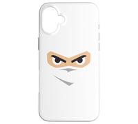 Ninja Eyes & Face in the Light Halloween Party Costume Case for iPhone 16 Plus