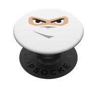Ninja Eyes & Face in the Light Halloween Party Costume PopSockets Adhesive PopGrip
