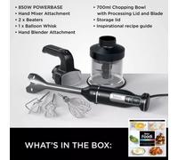 Ninja CI100UK 3 in 1 Hand Blender Mixer Chopper in Black
