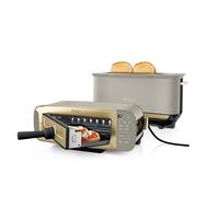 Ninja Foodi 3-in-1 Toaster, Grill and Panini Press with Flip Design, 7 Cooking Functions, 7 Toast Shades, Includes Panini Press, Bake Tray and Crumb Tray, Stone Gold ST202UKSTGD