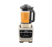 Ninja Foodi Blender & Soup Maker, 10 Auto-iQ Programs, 1.7L Glass Jug, Hot & Cold Blender, Built-In Heating Element, Tamper, Cleaning Program & Brush, 1000W, Stone Gold, HB150UKSTGD