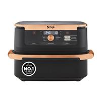 Ninja Foodi FlexDrawer Air Fryer, Dual Zone with Removable Divider, Large 10.4L Drawer, 7-in-1, Air-Fryer, Air Fry, Roast, Bake, Crisp, Non-Stick Dishwasher Safe Parts, Black and Copper, AF500UKCP