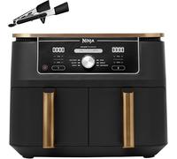 Ninja Foodi MAX Dual Zone Air Fryer, Tongs Copper/Black AF400UKCP
