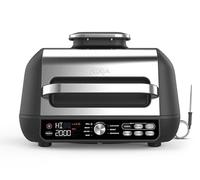 Ninja Foodi Max Pro Health Grill & Air Fryer, Silver/Black AG651UK | Includes Flat Plate, Digital Cooking Probe & Cleaning Brush. Air fry, bake & more. Dishwasher Safe Removable Parts.