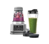 Ninja Foodi Power Nutri Blender 2-in-1, Blend Smoothie Bowls, Thick Spreads & Frozen Drinks, Automatic Programs, 700ml Cup & 400ml Bowl with with Power Paddle, 1100W, Silver CB100UK