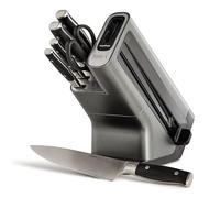 Ninja Foodi StaySharp 6-Piece Knife Block Set, Stainless Steel, K32006UK | Built-in Sharpener, 5 Knives (Chef, Bread, Slicing, Utility, Paring) and Kitchen & Herb Scissors.