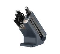 Ninja Foodi StaySharp 6-Piece Knife Block with Integrated Sharpener in Cyber Space | K32006UKCYD | by SharkNinja
