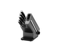 Ninja Foodi StaySharp Knife Block [K32005UK] with Integrated Sharpener, 5-Piece Set, Stainless Steel,Silver / Black