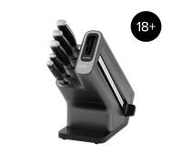 Ninja Foodi StaySharp Knife Block Set with Sharpener, 5-Piece - Silver/Black, K32005UK