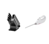 Ninja Foodi StaySharp Knife Block with Integrated Sharpener, 5-Piece Knife Set Includes Chef Knife & Judge JEA76 Electric Carving Knife, Bread Cutter & Meat Slicer, Ergonomic Handle