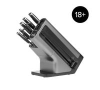 Ninja Foodi StaySharp Knife Block with Integrated Sharpener 6-Piece Set [] in Silver/Black | K32006UK | by SharkNinja