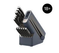 Ninja Foodi StaySharp Knife Block with Integrated Sharpener Deluxe 14-Piece Set in Cyber Space | K32014UKCYD | by SharkNinja
