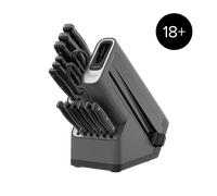 Ninja Foodi StaySharp Knife Block with Integrated Sharpener - Deluxe 14-Piece Set in Silver/Black | K32014EUUK | by SharkNinja