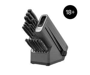 Ninja Foodi StaySharp Knife Block with Integrated Sharpener - Deluxe 14-Piece Set in Silver/Black | K32014EUUK | by SharkNinja