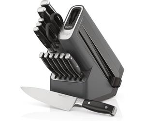Ninja Foodi StaySharp Knife Block with Integrated Sharpener Deluxe 14-Piece Set K32014EUUK - Black