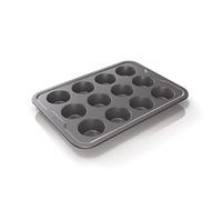 Ninja Foodi ZEROSTICK 12 Cup Muffin Tray, Non-Stick, Long Lasting Heavy Duty Muffin Tray, Made from Aluminised Steel, Grey, B30212EUUK