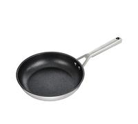 Ninja Foodi Zerostick Stainless Steel Frying Pan 30 cm [C60030EU] Non-Stick Coating, Induction Compatible, Dishwasher Safe, Silver