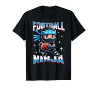 Ninja Football Cartoon - Fun American Sport T-Shirt