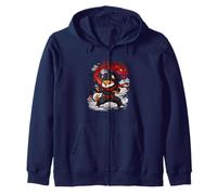 Ninja Fox Beneath the Dragon Power Zip Hoodie