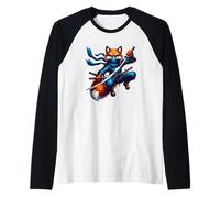 Ninja Fox Master of Stealth Raglan Baseball Tee