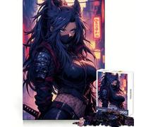Ninja Foxgirl Hard Jigsaw Puzzle for Adults 1000 Pieces Boost Memory Soothing Play Premium Cut Perfect Present (38x52cm)