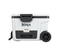 Ninja FrostVault Heavy-Duty Insulated Cool Box, Wheeled Premium Cooler with Dry Zone Integrated Fridge-Temp Dry Storage Drawer, Keeps Ice for Days, Fits up to 68 Cans, Cloud White, FB245UKWH
