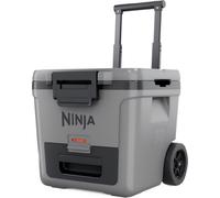 Ninja FrostVault Heavy-Duty Insulated Cool Box, Wheeled Premium Cooler with Dry Zone Integrated Fridge-Temp Dry Storage Drawer, Keeps Ice for Days, Fits up to 48 Cans