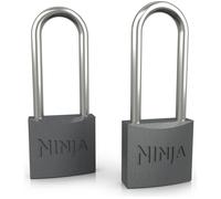 Ninja FrostVault Perfect-Fit Padlocks, Pack of 2 Cooler Padlocks with Durable Hardened Steel Shackle & Double Bolt, Cooler Accessory for Outdoors, Camping & Travel, XSKPDADLOCKEUK
