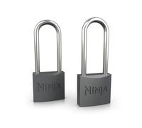 Ninja FrostVault Perfect-Fit Padlocks, Pack of 2 Cooler Padlocks with Durable Hardened Steel Shackle & Double Bolt, Cooler Accessory for Outdoors, Camping & Travel, XSKPDADLOCKEUK