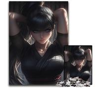 Ninja Girl Kunoichi Focus Jigsaw Puzzles for Adults 1000 Piece Puzzles for Adults Perfect for Teenagers Family Bonding Brain Teaser DIY Home Decor Gift 1000 PCS(75x50cm)