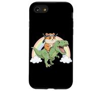 NInja Hamster Riding T Rex Dinosaur Rainbow Prehistoric Case for iPhone SE (2020) / 7/8