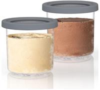 NINJA Ice Cream Maker Dessert Tubs - Set of 2, Clear