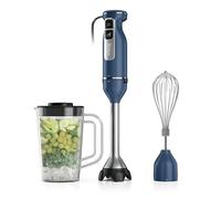 Ninja Immersion Blender and Whisk with Hand Bar, 4 Speed, with SplatterShield and PanProtect, 4-Cup Mixing Container, Dishwasher Safe, 5 Foot Cord, Ergonomic, Blue