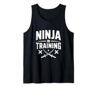 Ninja in Training Motivational Quote for Future Warriors Tank Top