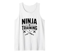 Ninja in Training Motivational Quote for Future Warriors Tank Top